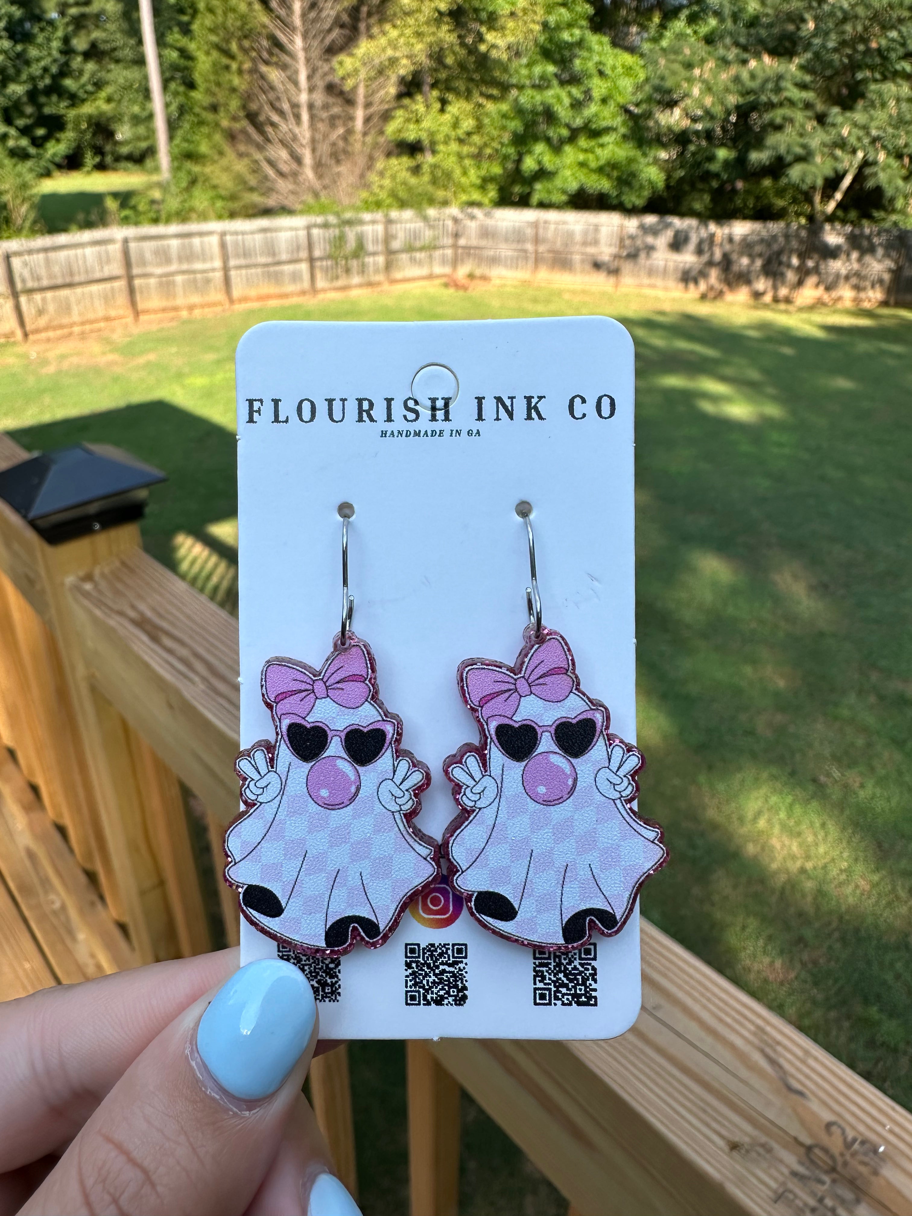 Girly Ghost Earrings