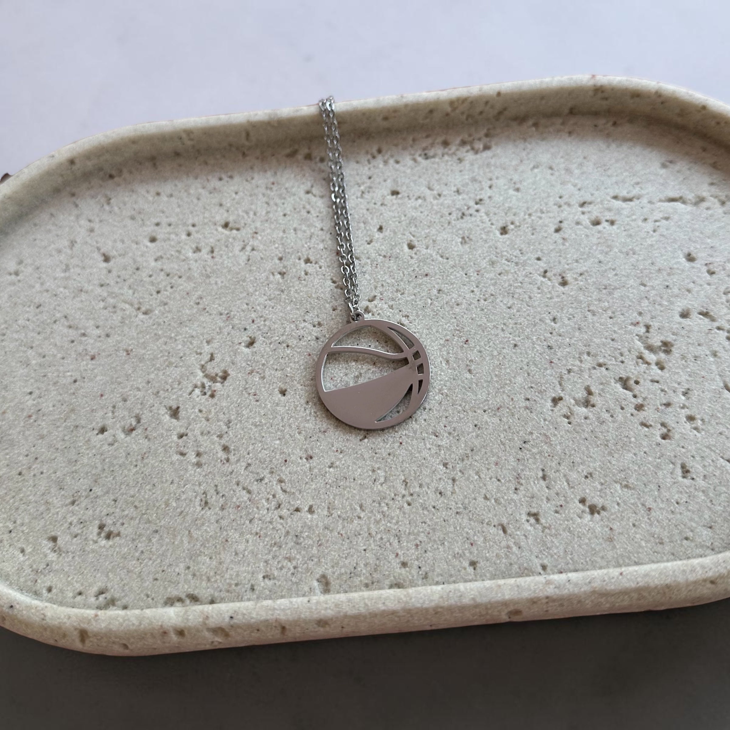 Basketball Engraved Necklace