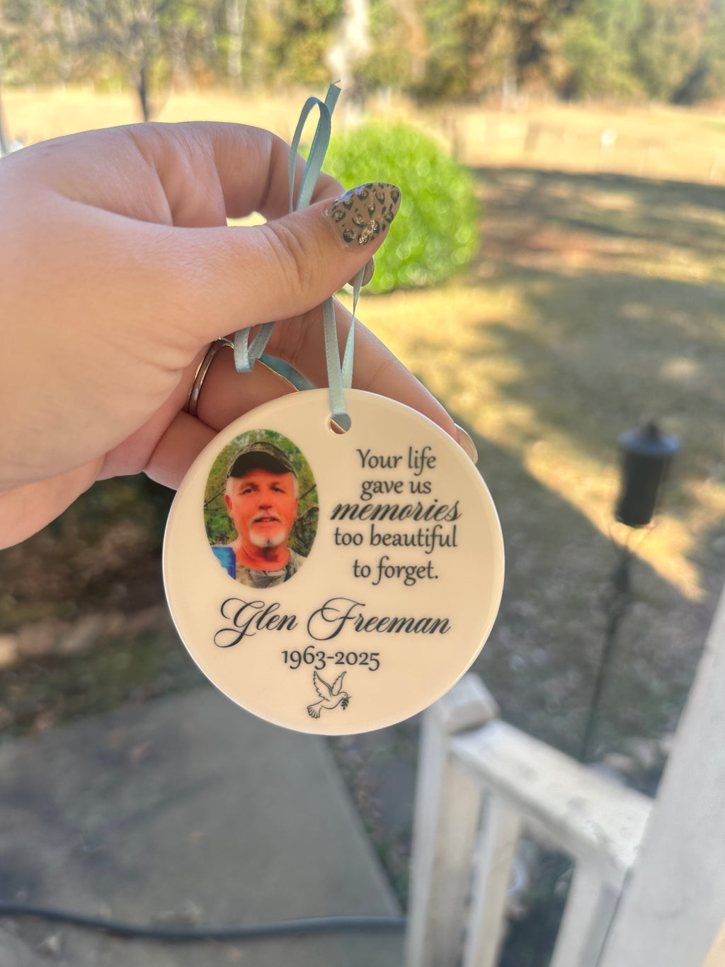 Custom Memorial Ornament