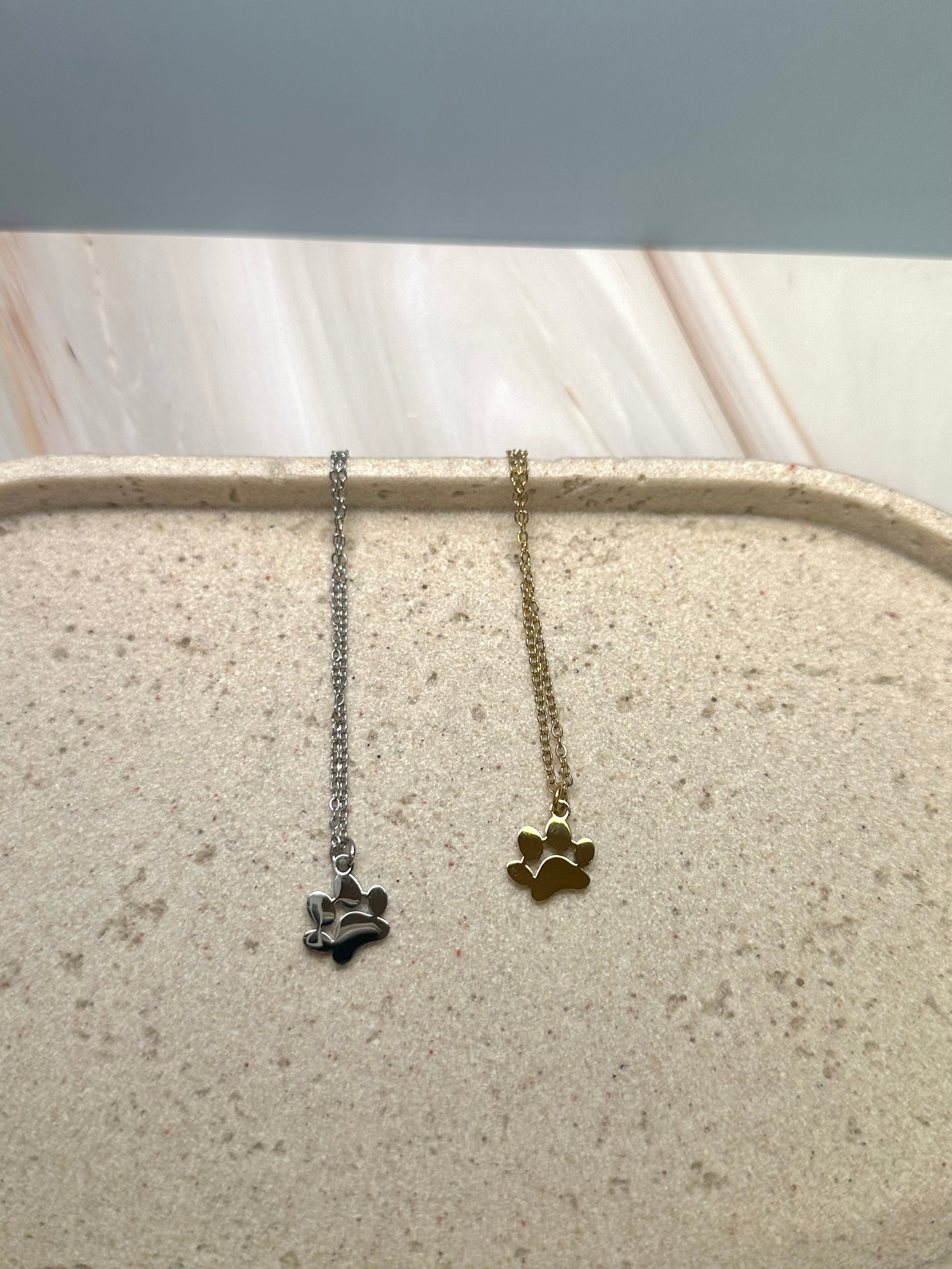 Petite Paw Print Necklace