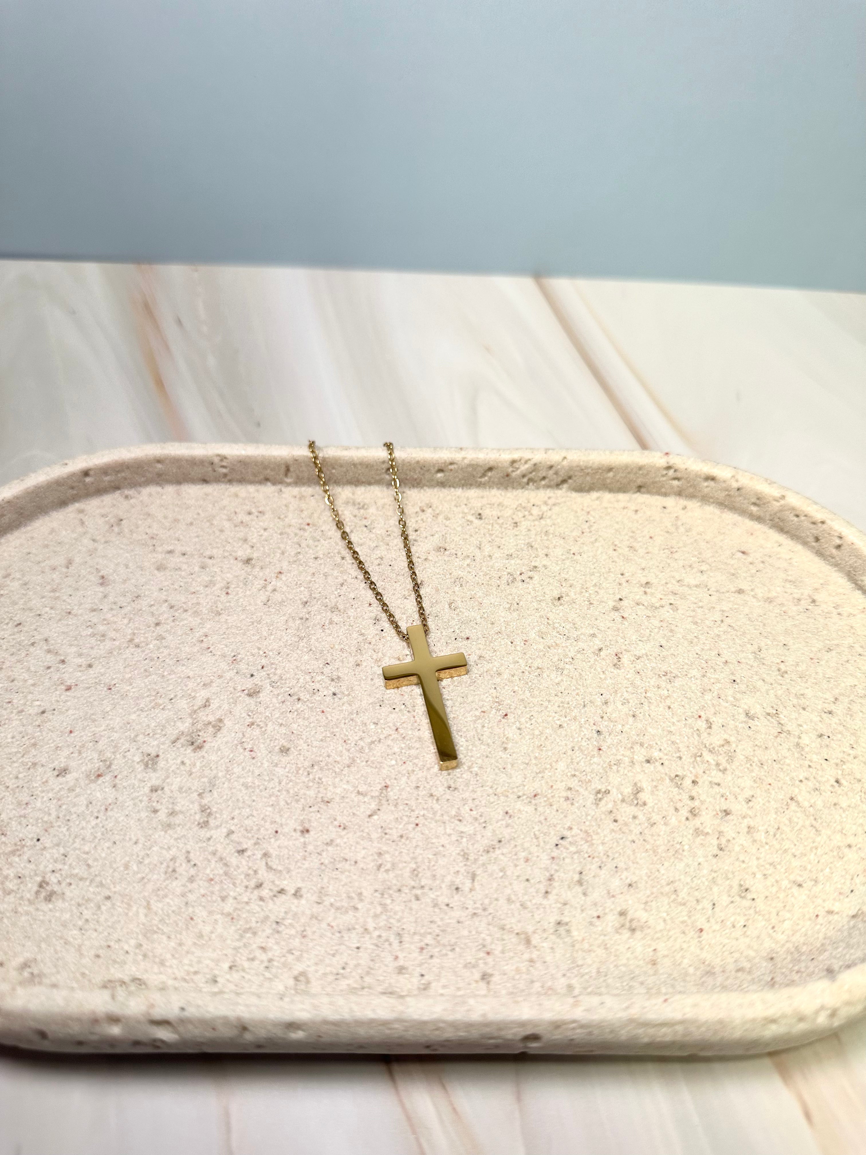 Vertical Cross Necklace