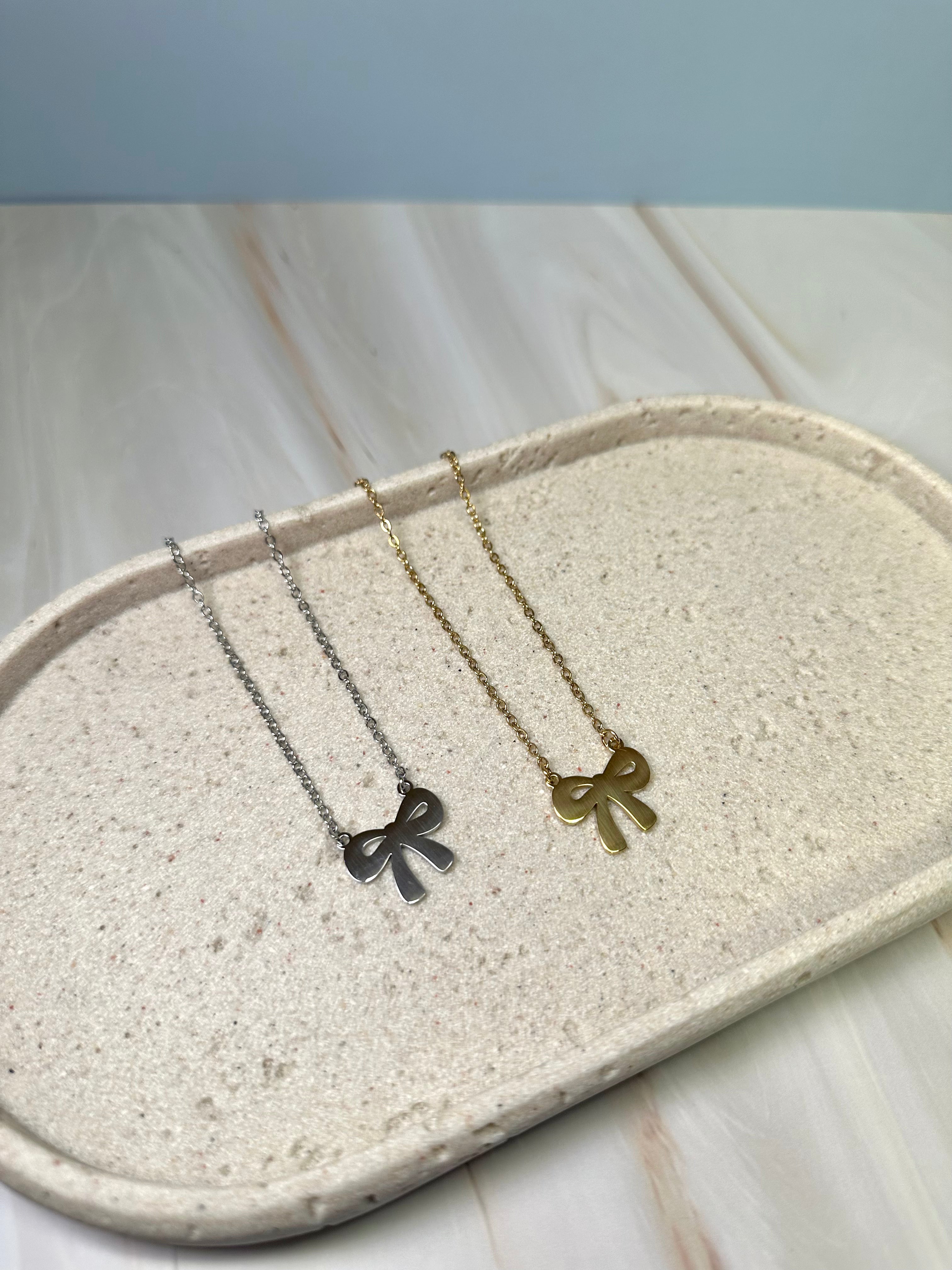 Bow Pendant Necklace