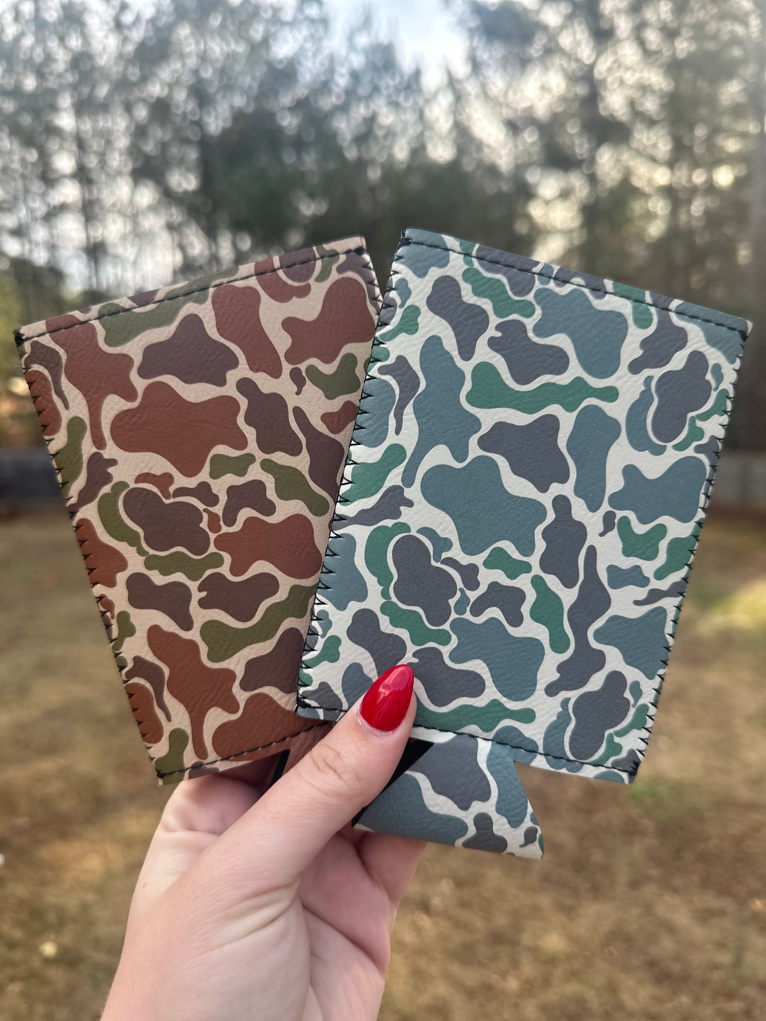 Slim Can Leather Koozie