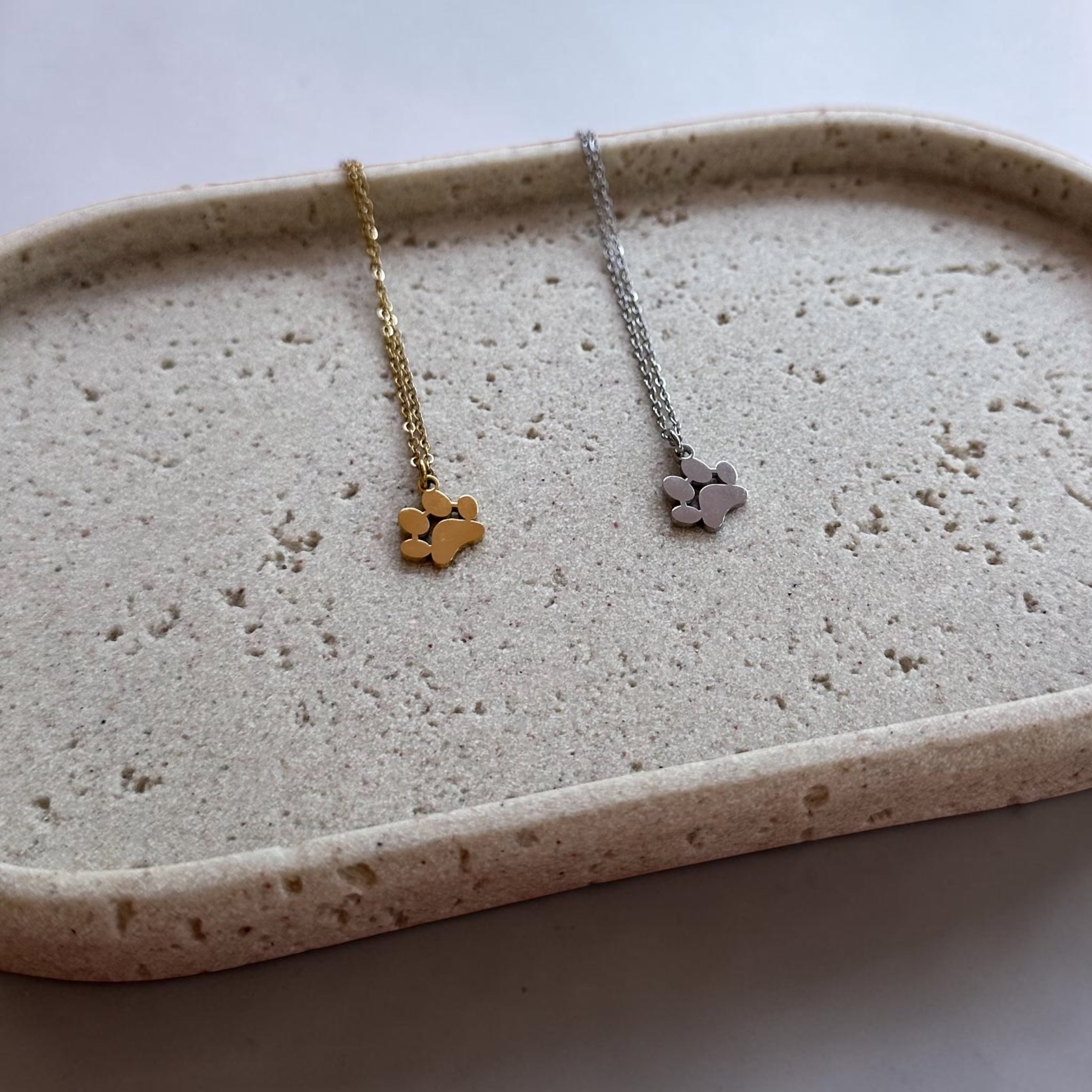 Engraved Necklace, Dog Print